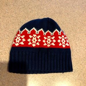 Janie and Jack red and blue hat sz 12-24 months